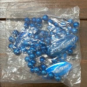 Bud Light plastic beaded necklaces NIP